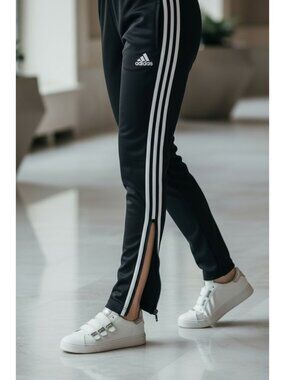 Adidas Tiro 19 Womens Size Small Training Pants Aeroready Dark Black/White NEW